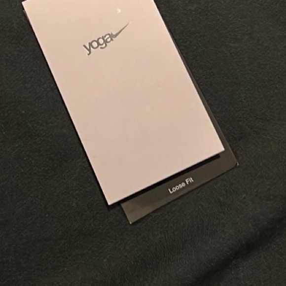 Nike Yoga Luxe Women's Cropped Fleece Hoodie Black/Iron Grey Large - Picture 7 of 16